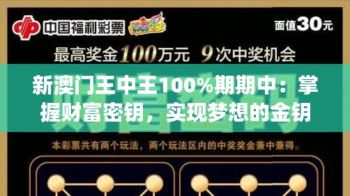 新澳门王中王100%期期中:掌握财富密钥,实现梦想的金钥匙