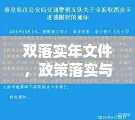 双落实年文件,政策落实与任务完成的双重保障行动启动